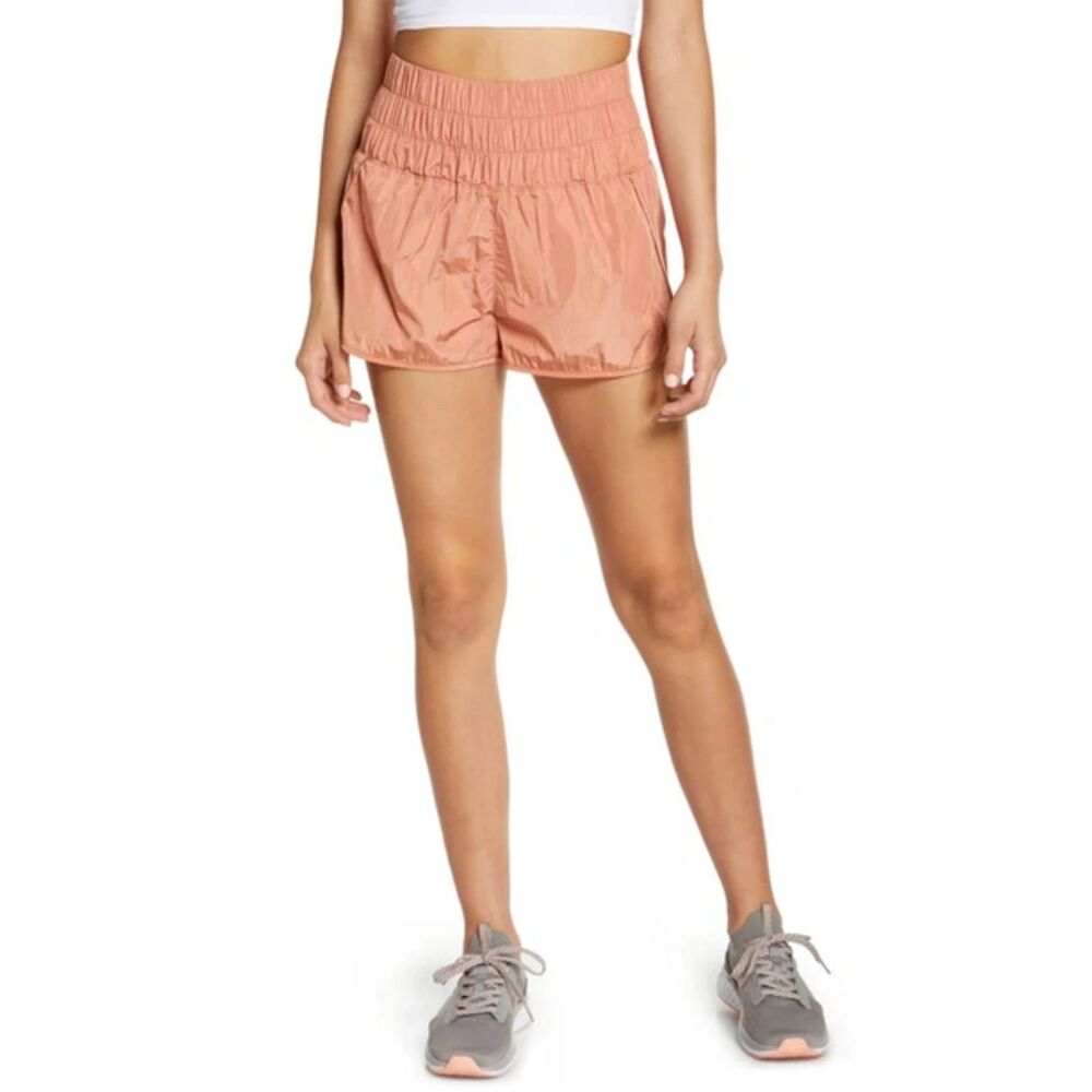 FP Movement The Way Home Shorts M Brushed Apricot High Rise Running Athletic